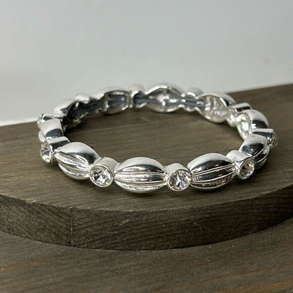 Trafari Silver Bangle Bracelet - Picture 1 of 5